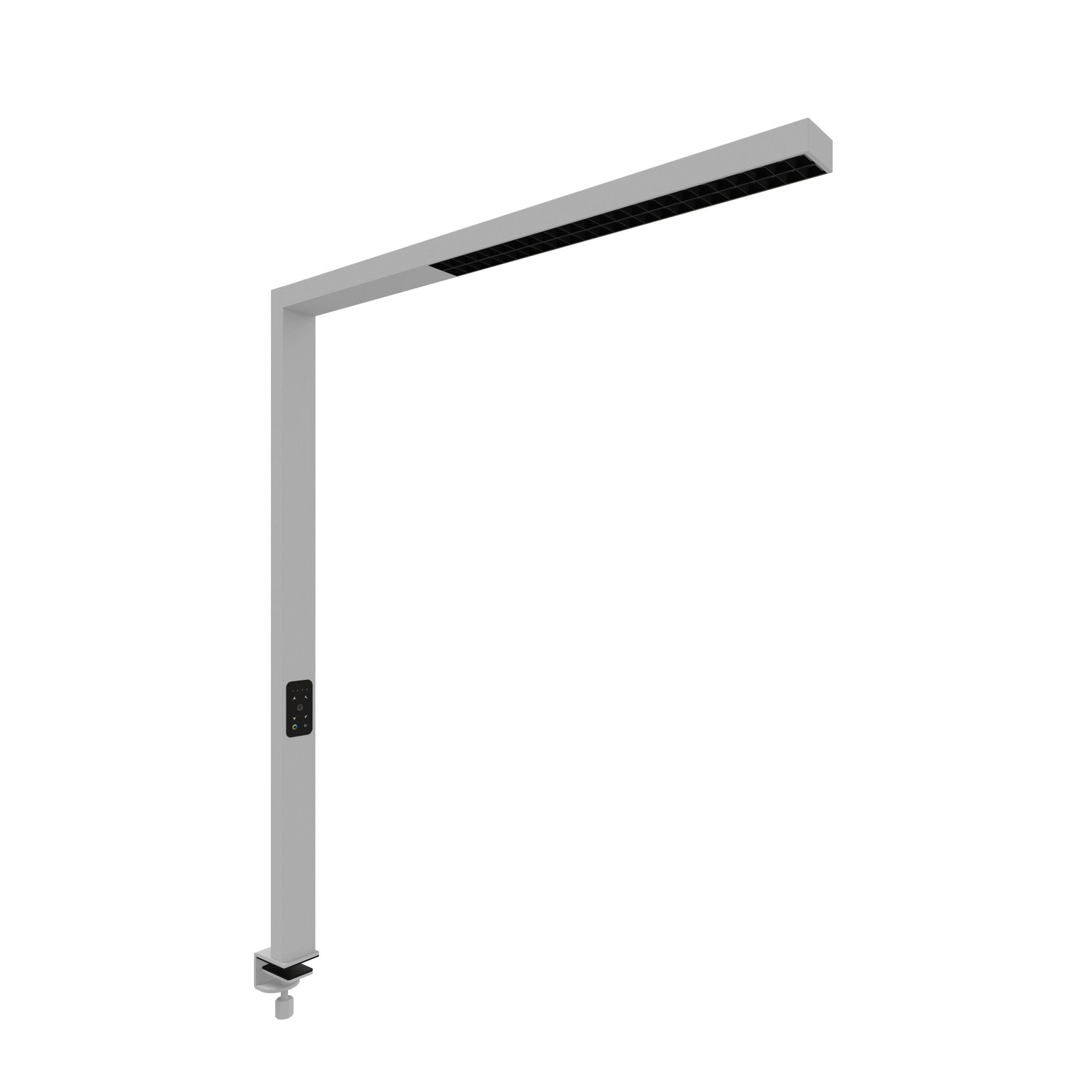 LIGHT Clip BF – Intelligente Bürolampe für höhenverstellbar Tische – für Tischplattenmontage