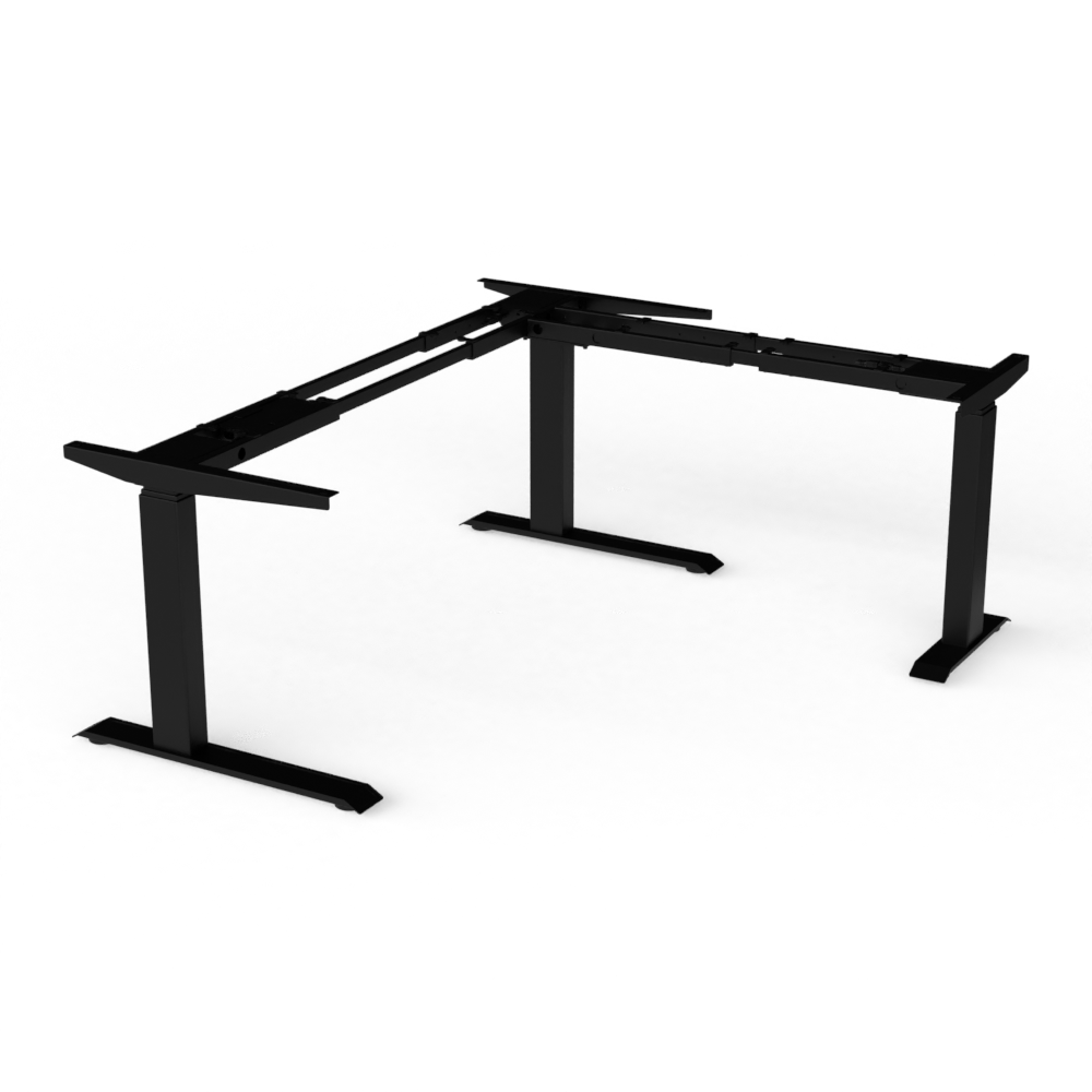 Tischgestell Plus – 3-Bein mit Memory Einheit – 640-1290 mm – verkehrsschwarz (R9017)